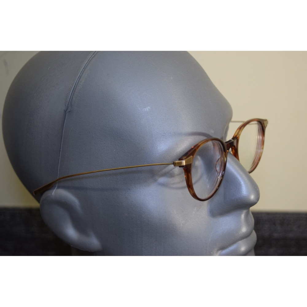 Salt LEE BSCT Titanium 47 20 145 Tortoise Brown Wire Eyeglasses Gold Japan